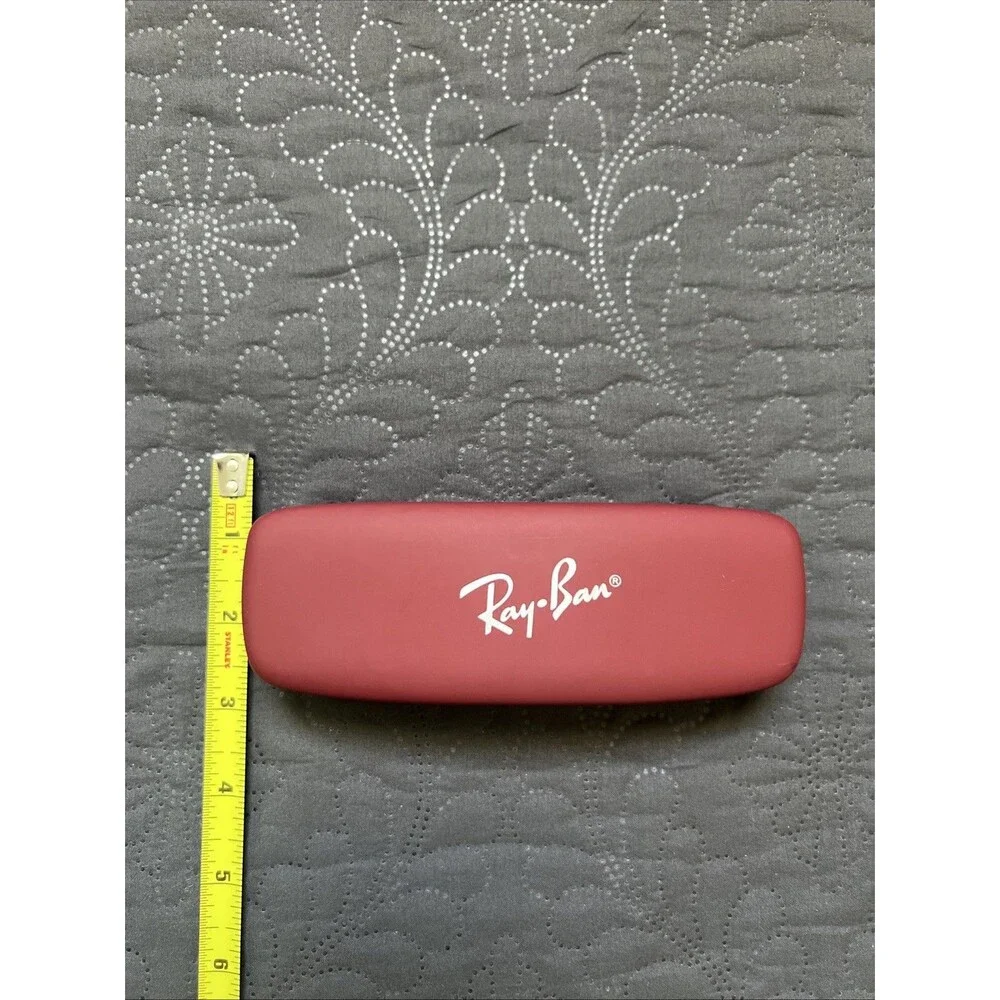 Ray-Ban Red Burgundy Slim Hard Clamshell Glasses Kids Case Hard Shell Sunglasses